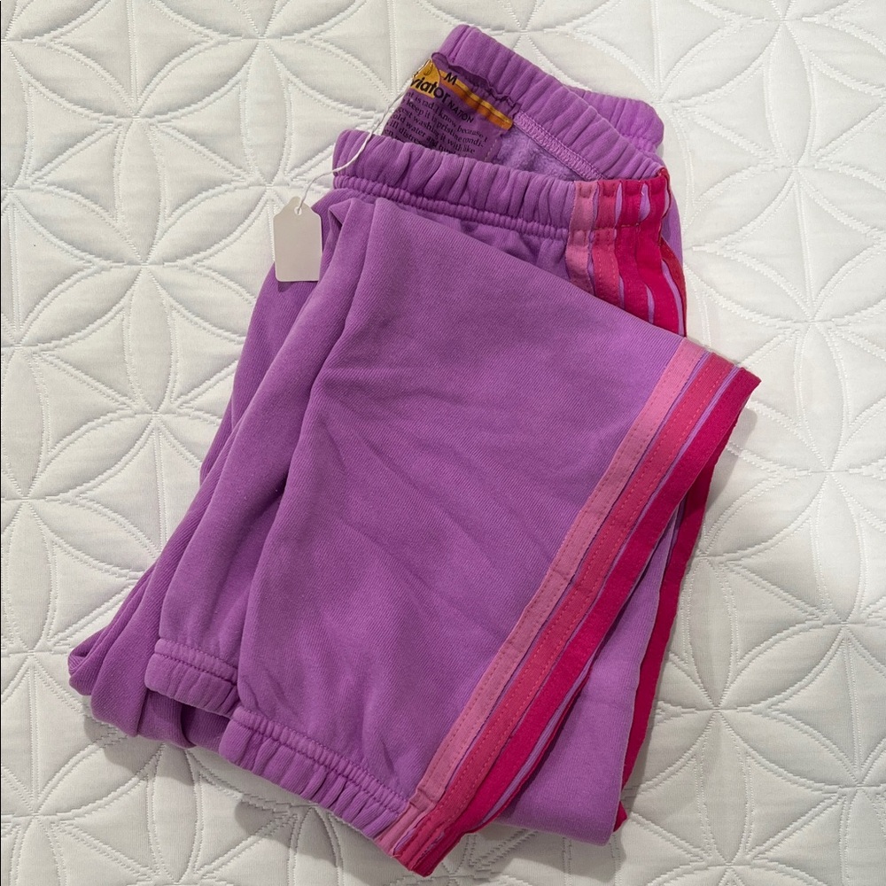 NWT Aviator Nation 5 Stripe Sweatpants